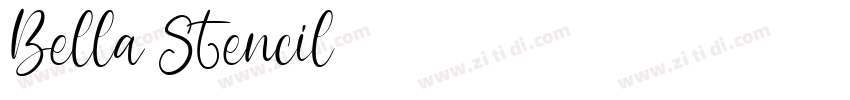 Bella Stencil字体转换
